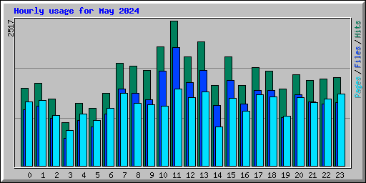 Hourly usage for May 2024