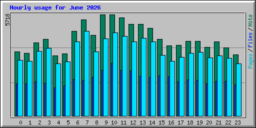 Hourly usage for June 2026